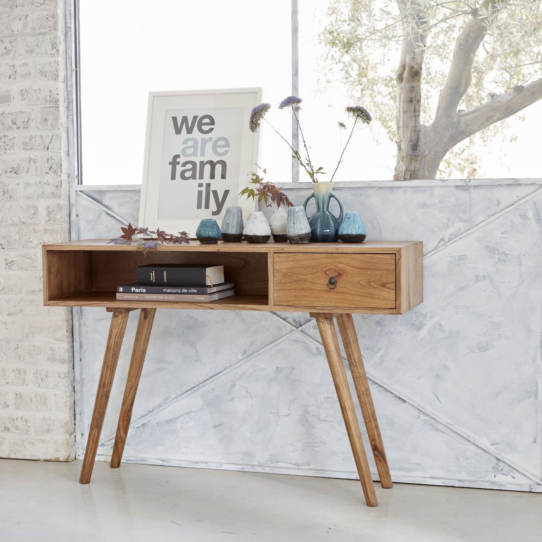 OSCAR - Console en mindi massif 120 cm
