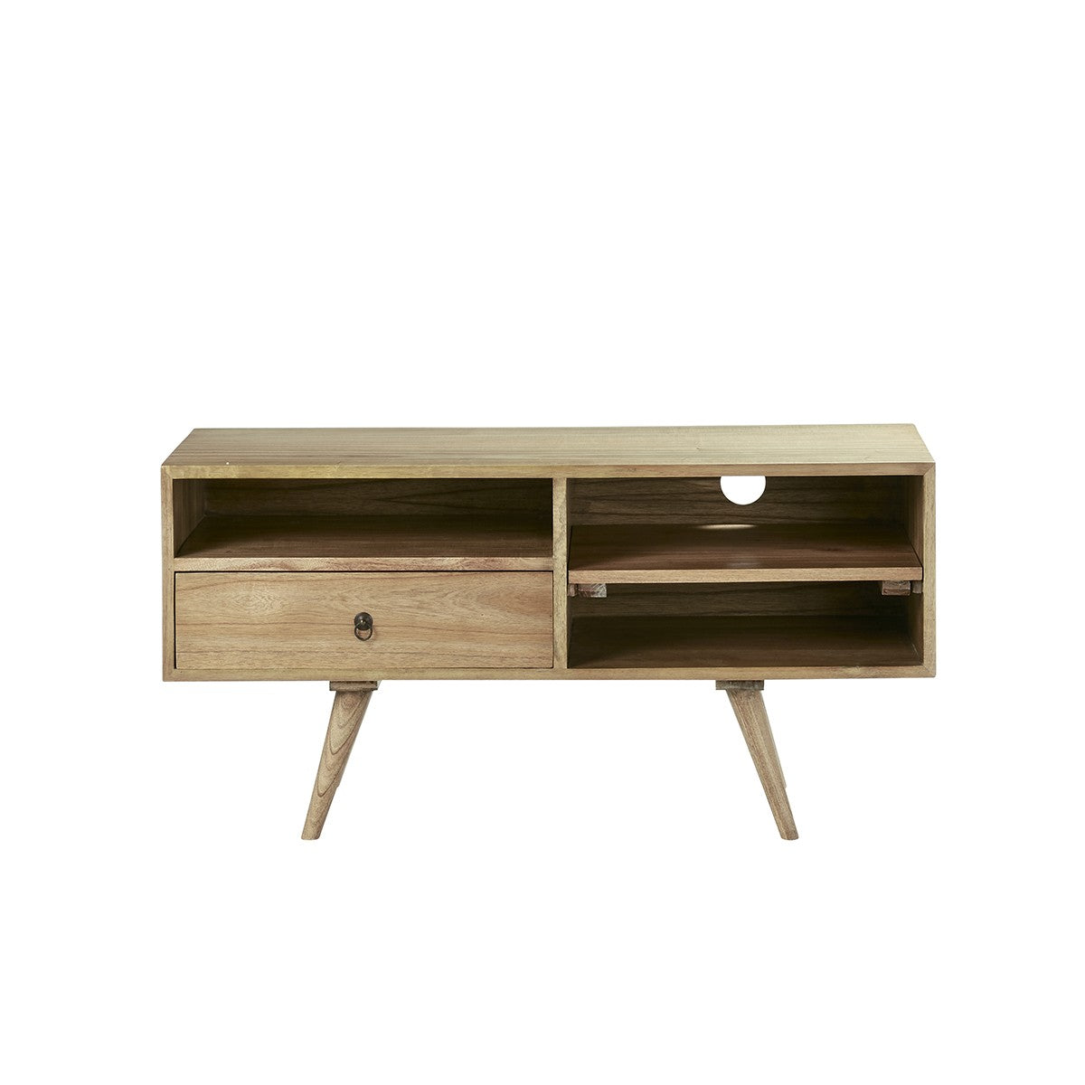 OSCAR - Meuble TV en mindi massif 110 cm