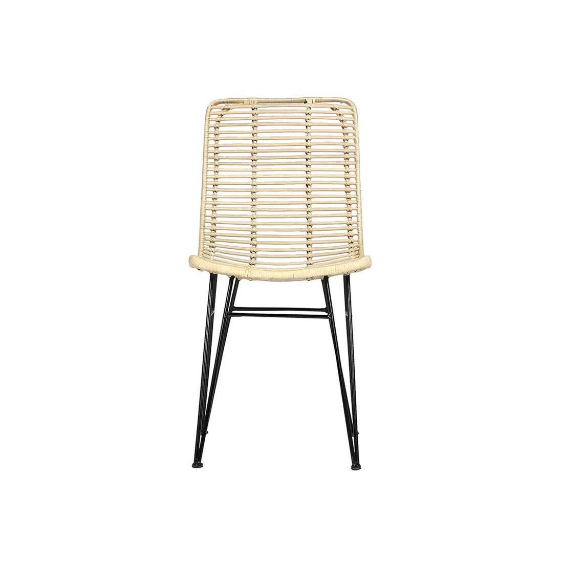 BOHEMA - Chaise en rotin et métal