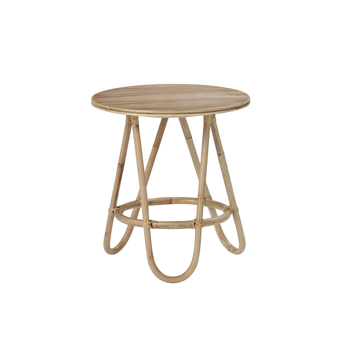 PAOLA - Table d'appoint en rotin naturel