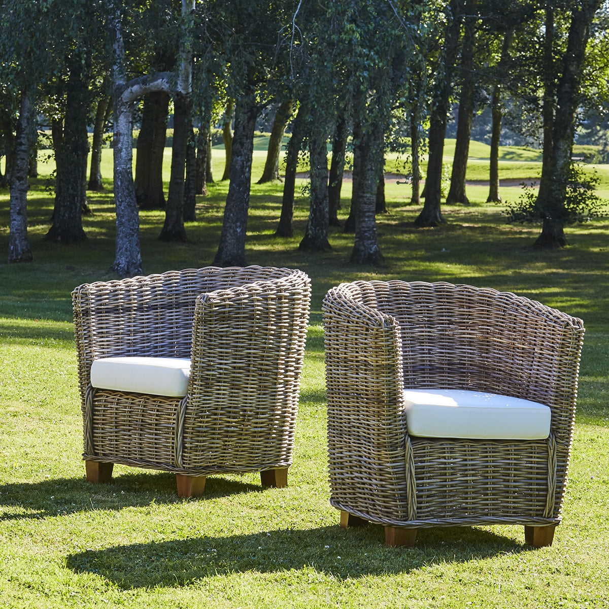 MUSA - Fauteuil en kubu naturel