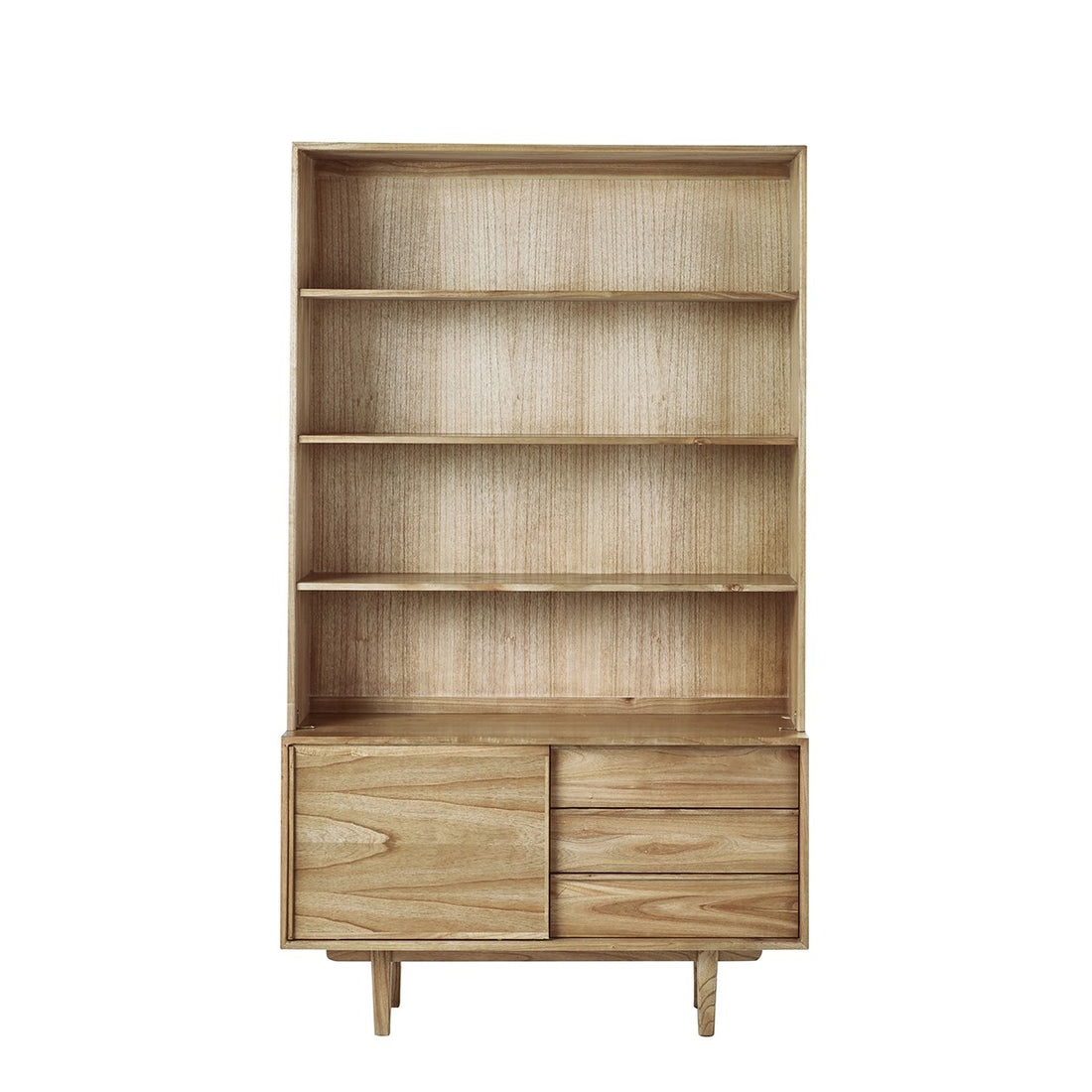 FIFTIES - Bibliothèque en mindi massif 120 cm