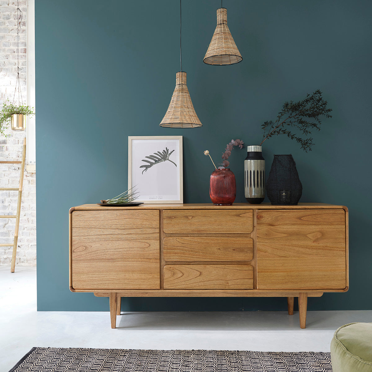 LISON - Commode en mindi massif 180 cm