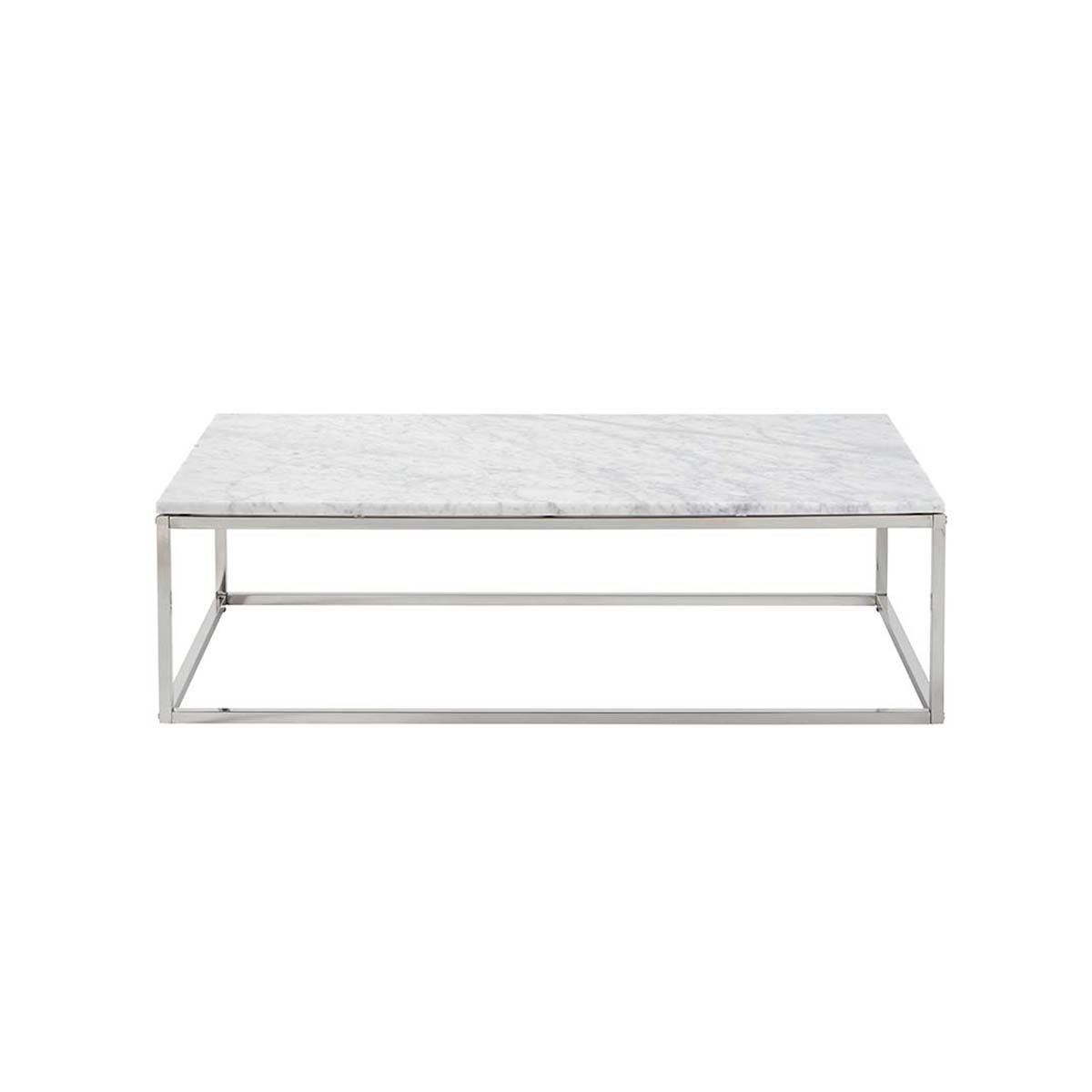 Table basse en marbre et métal 120 cm
