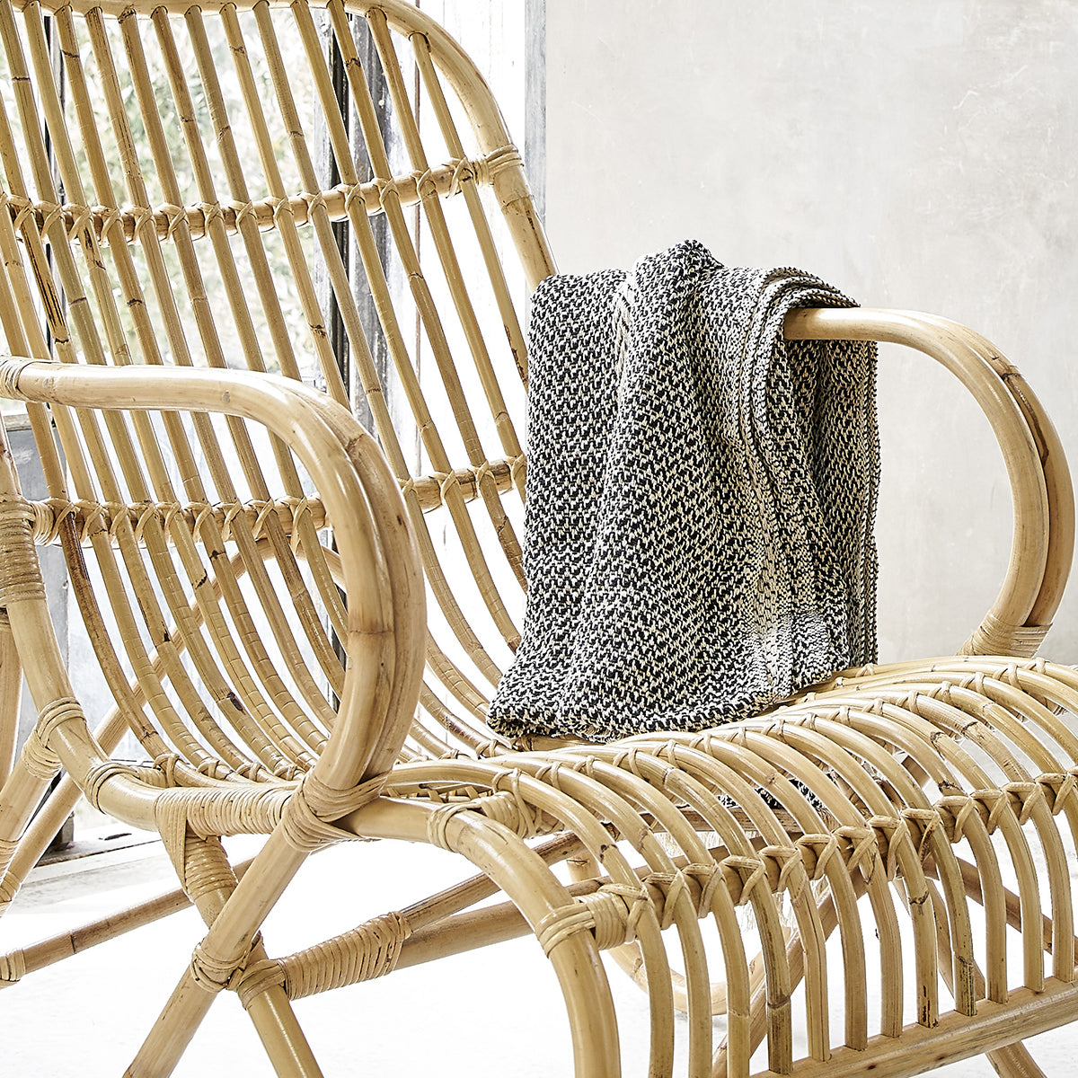 BOHO - Lot de 2 fauteuils en rotin