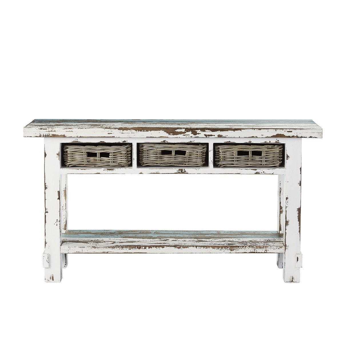 ATLANTIC - Console en bois recyclé massif 150 cm