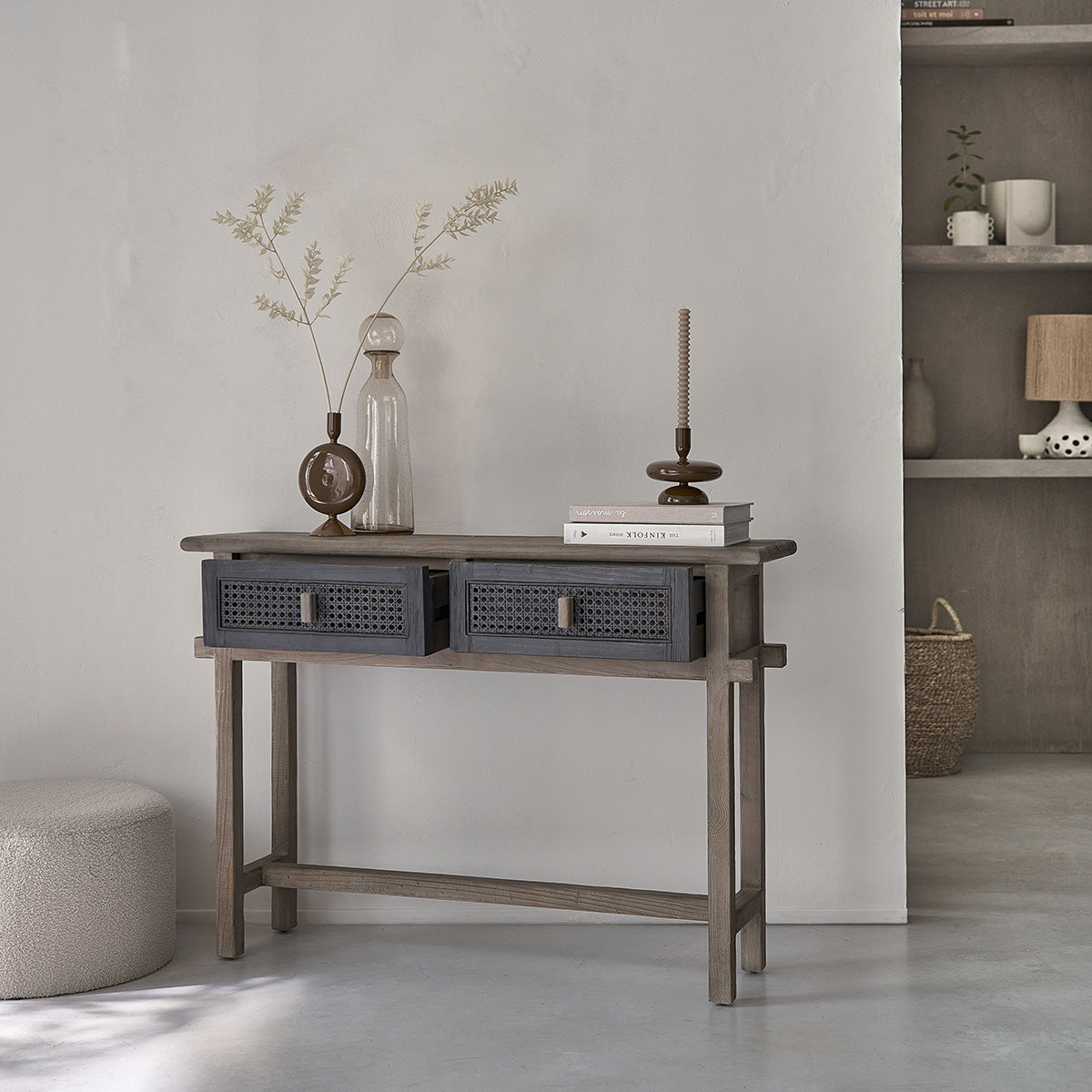 JUNKO - Console en bois recyclé massif 110 cm