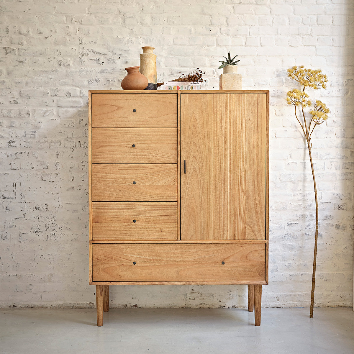 PIA - Armoire en mindi massif 160 cm