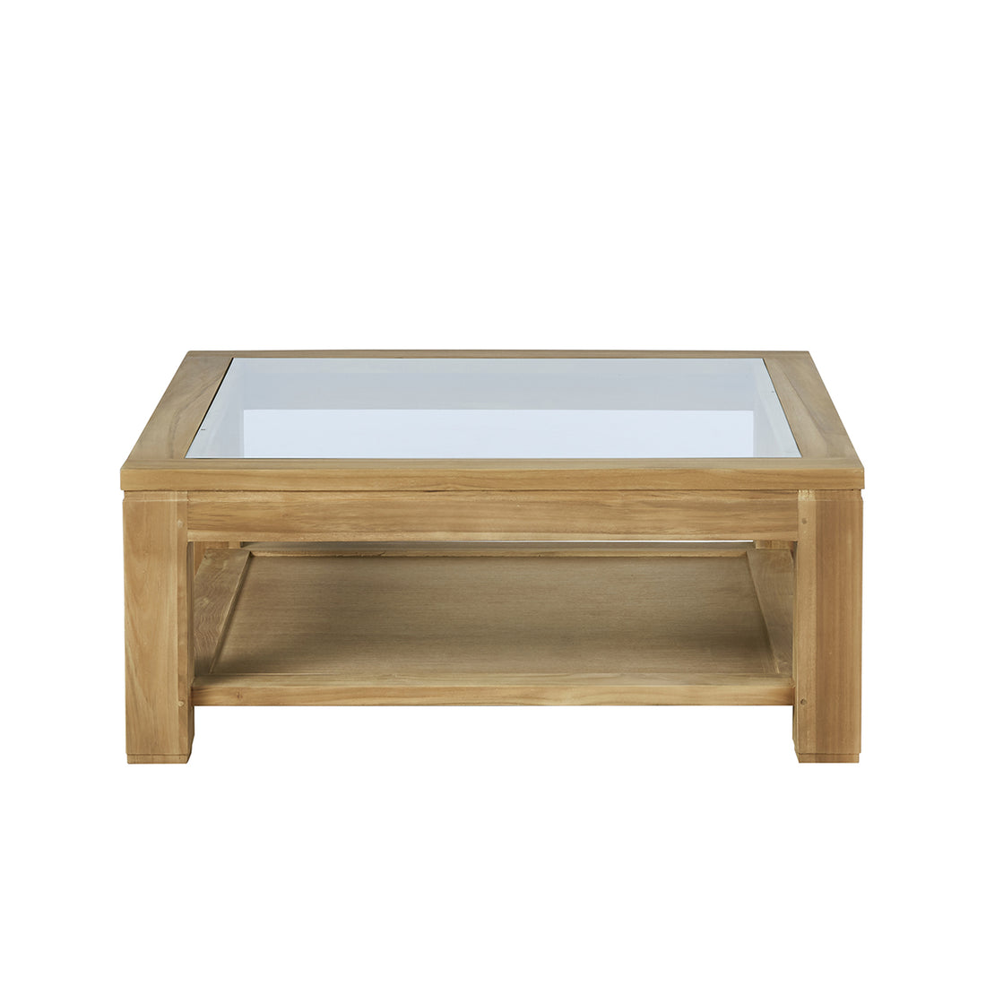 BOSTON - Table basse en teck massif 100 cm