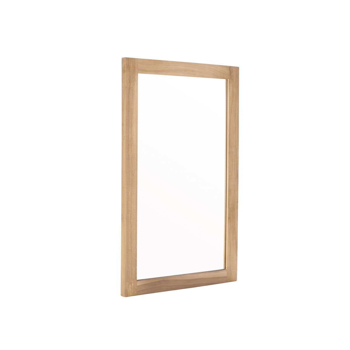Miroir en teck massif rectangulaire 80x50 cm