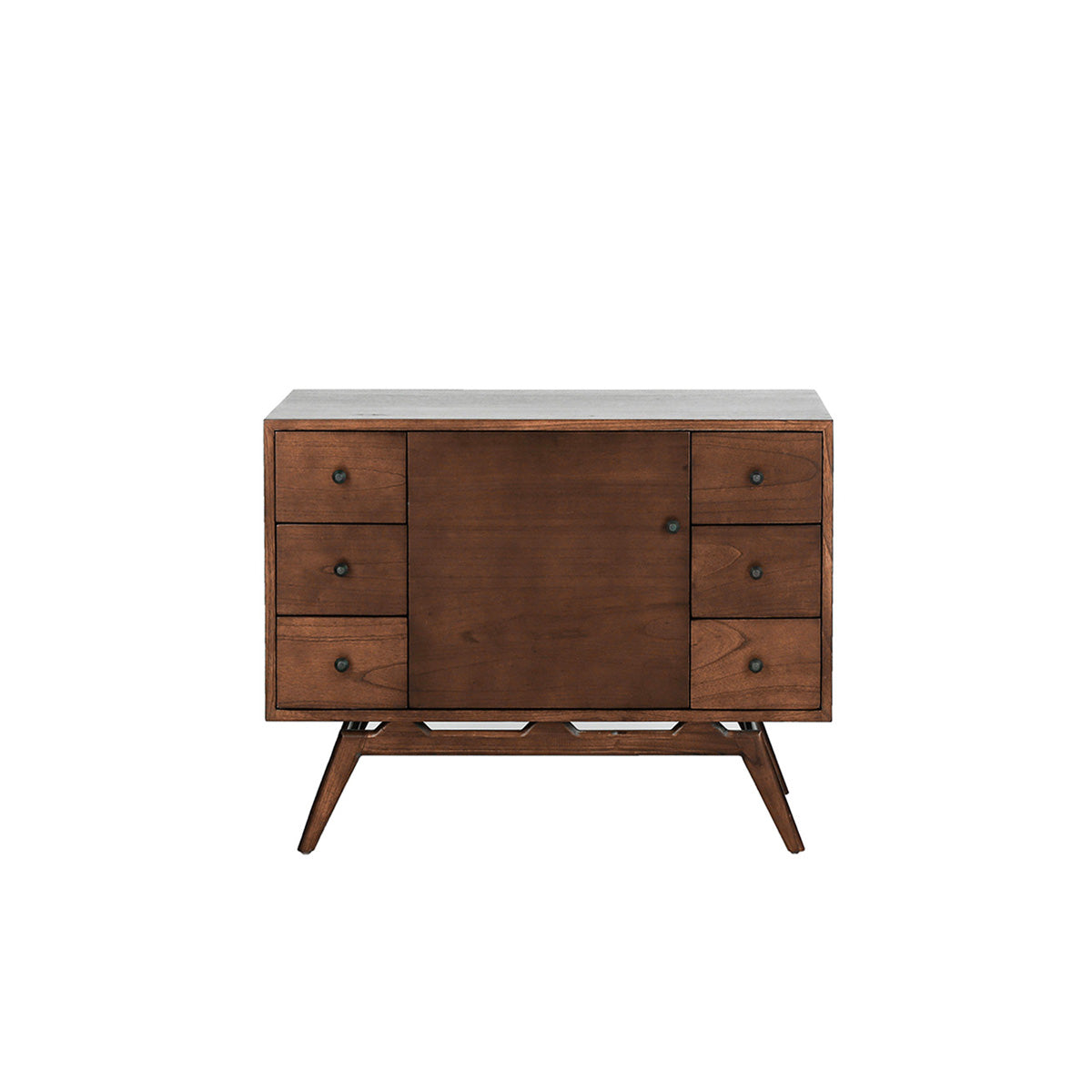 EMILE - Meuble de salle de bain en mindi massif 100 cm