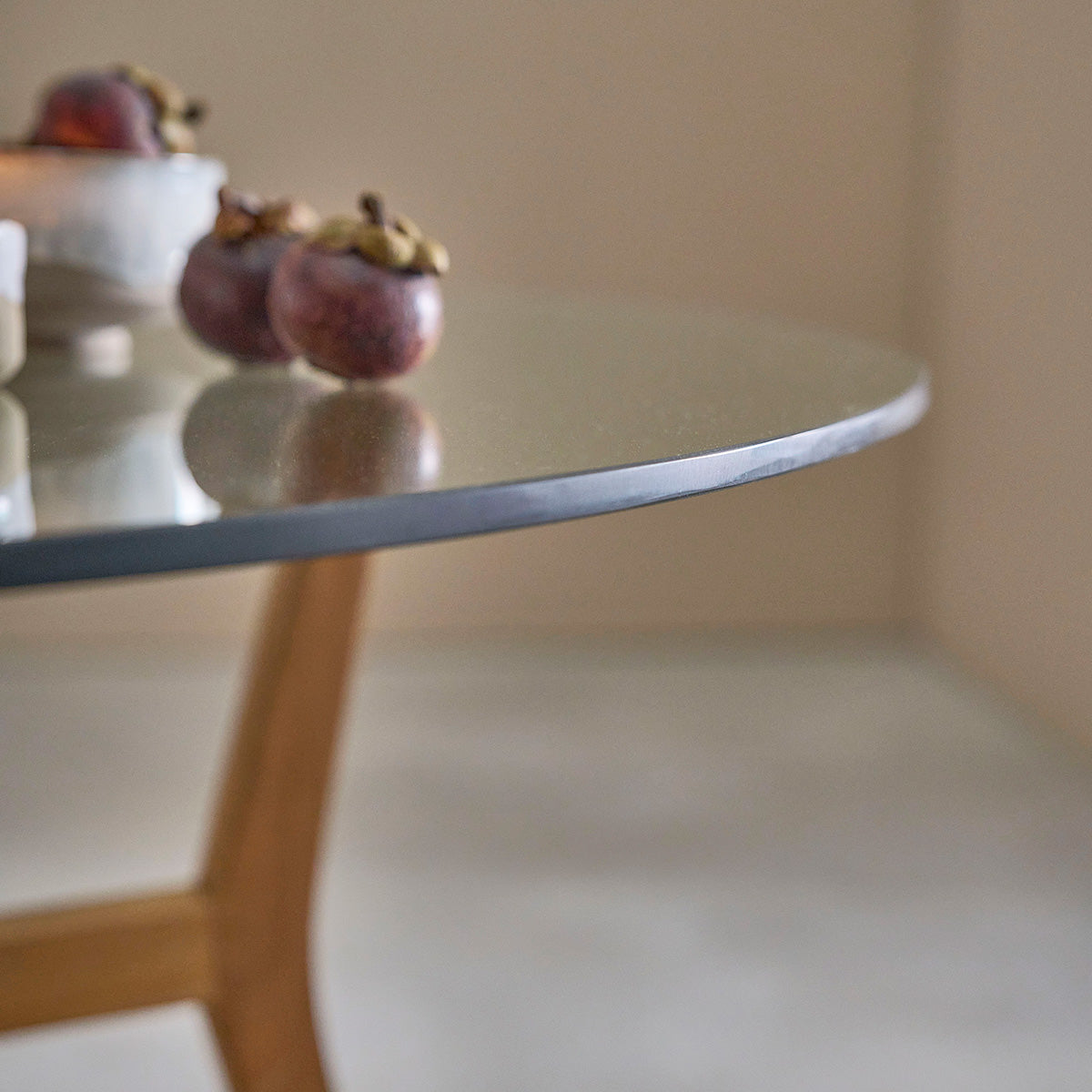 TRISTAN - Table en teck massif ronde 4 pers.