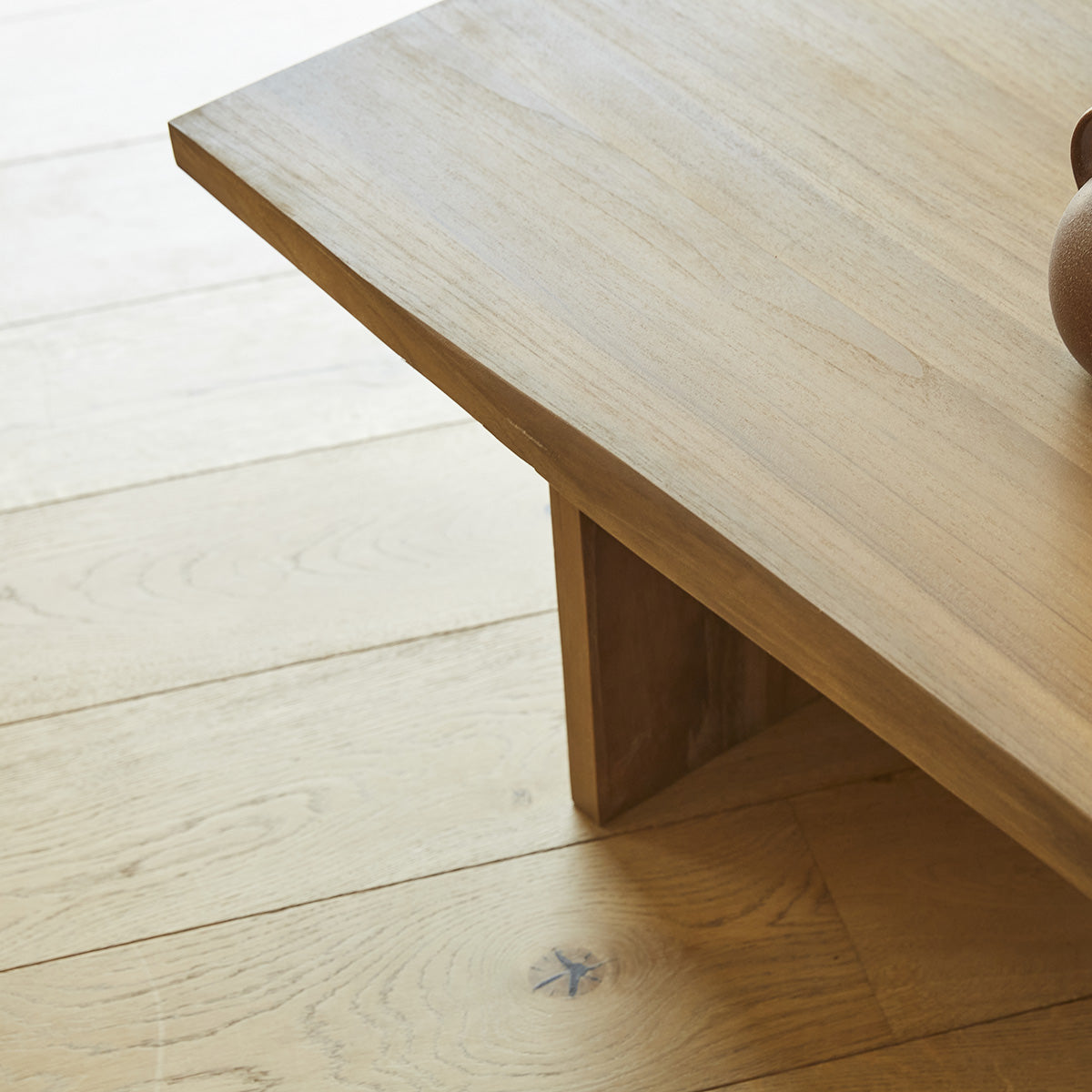 BOSTON - Table basse en teck massif 120 cm