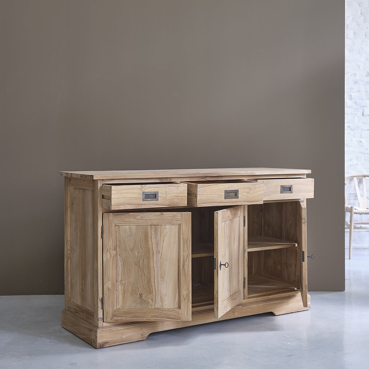 BOSTON - Buffet en teck massif 150 cm