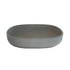 Vasque en béton gris ovale 50 cm