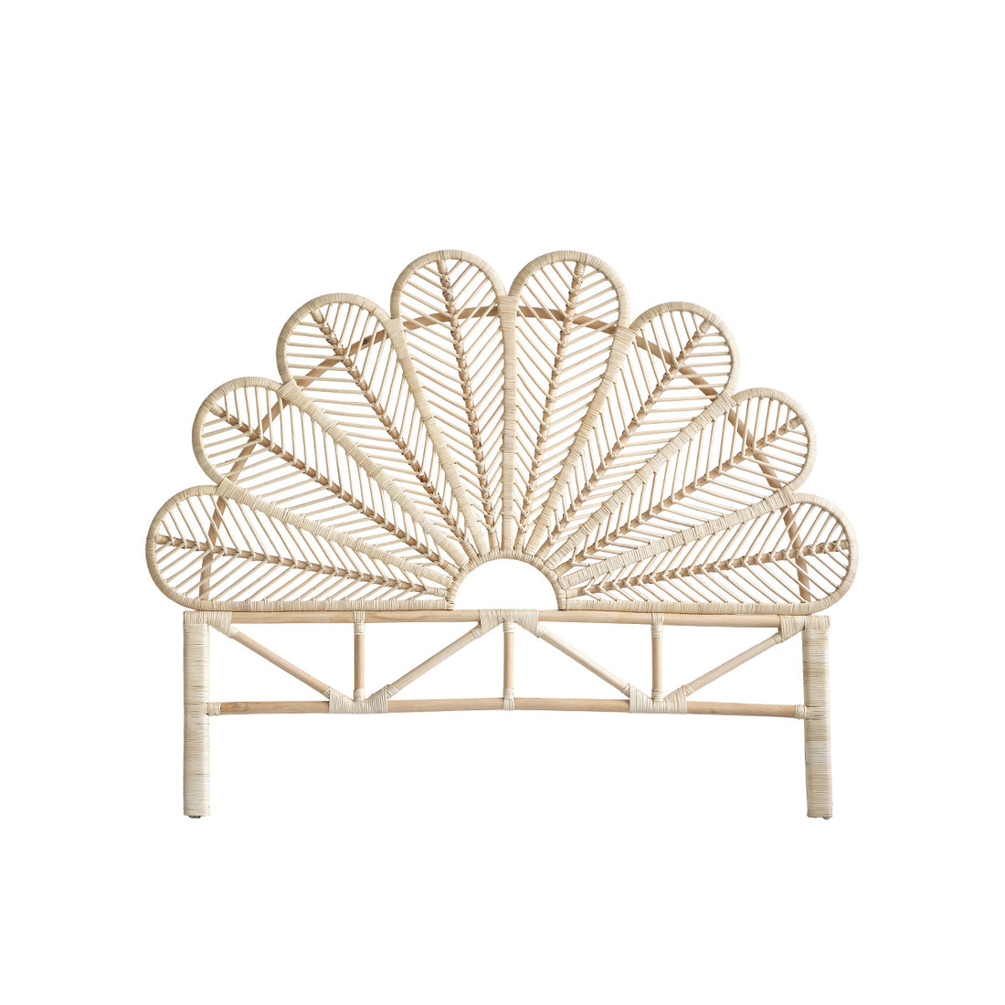 COLETTE - Tête de lit en rotin 140 cm