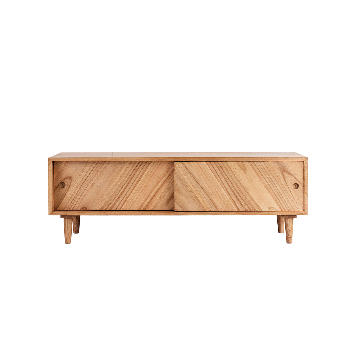 PACÔME - Meuble TV en mindi massif 135 cm