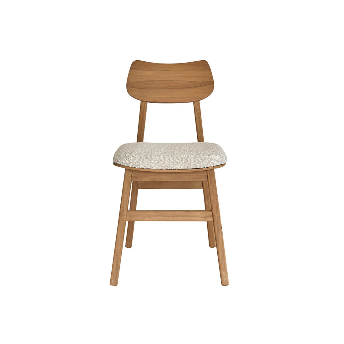 ADELE - Chaise en teck massif assise bouclette
