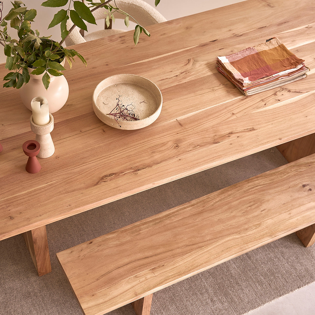 CALI - Table en acacia massif 8 pers.