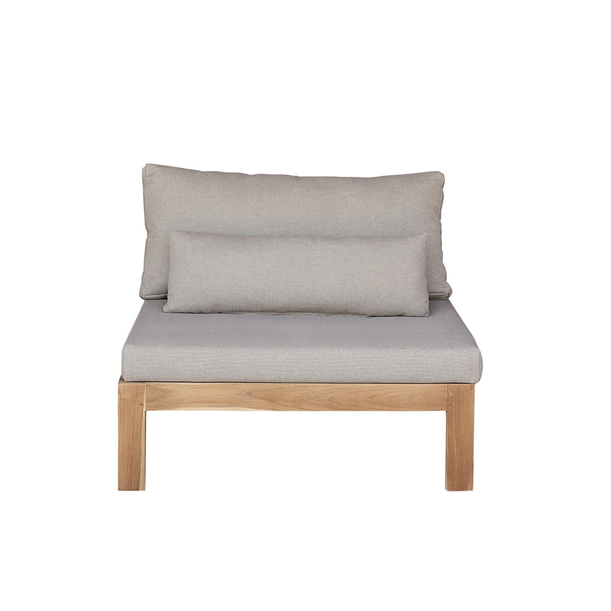 PALMA - Fauteuil de jardin en teck massif taupe