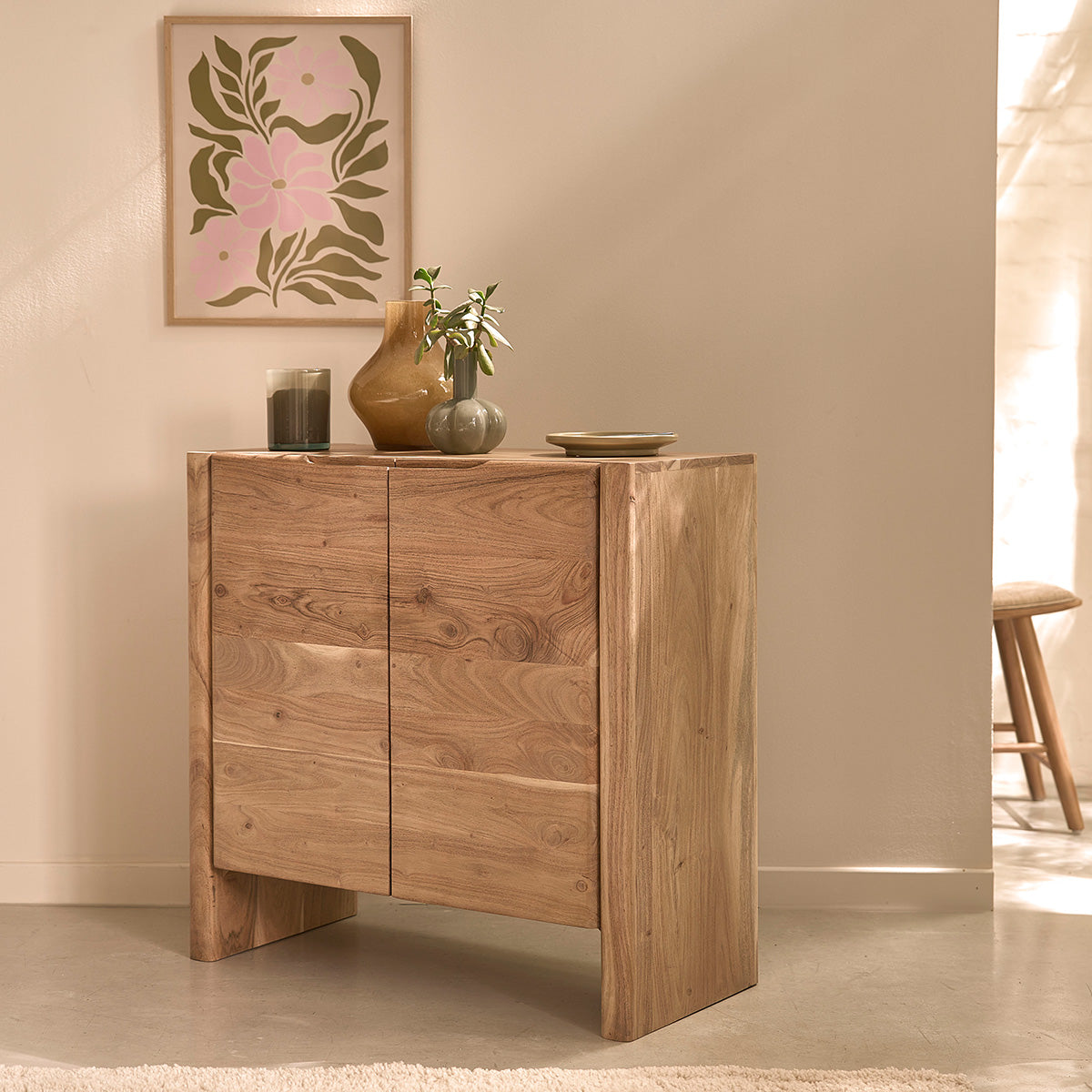 CALI - Buffet en acacia massif 80 cm