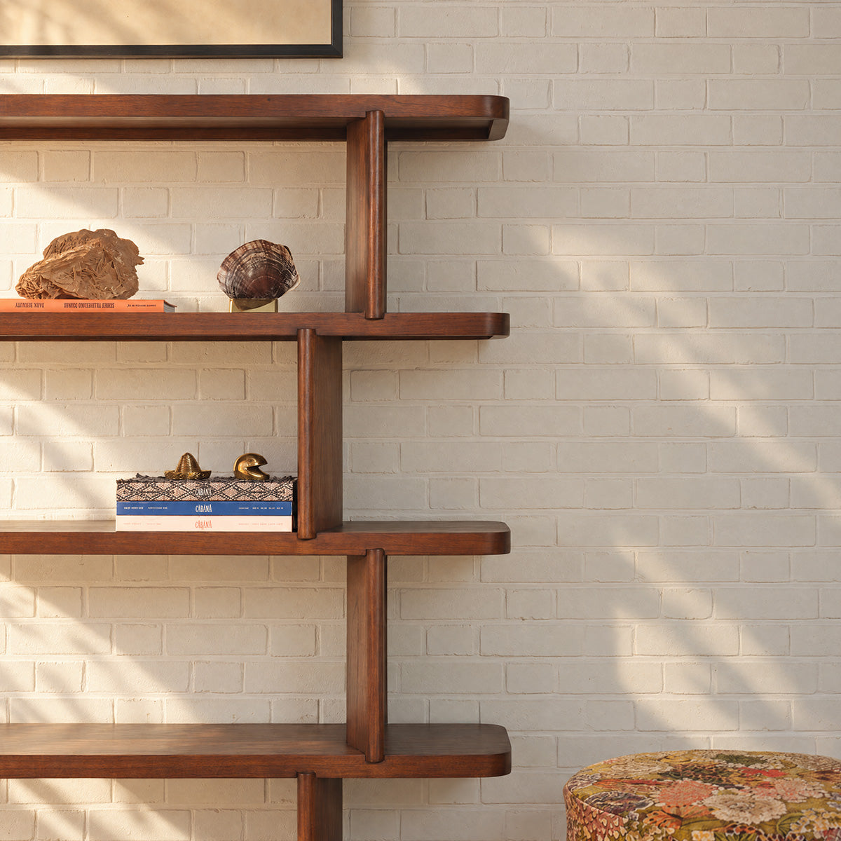 OTTO - Bibliothèque en mindi marron 160 cm