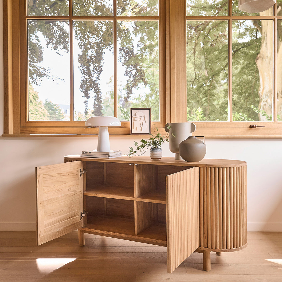 COLINE - Buffet en teck massif 160 cm