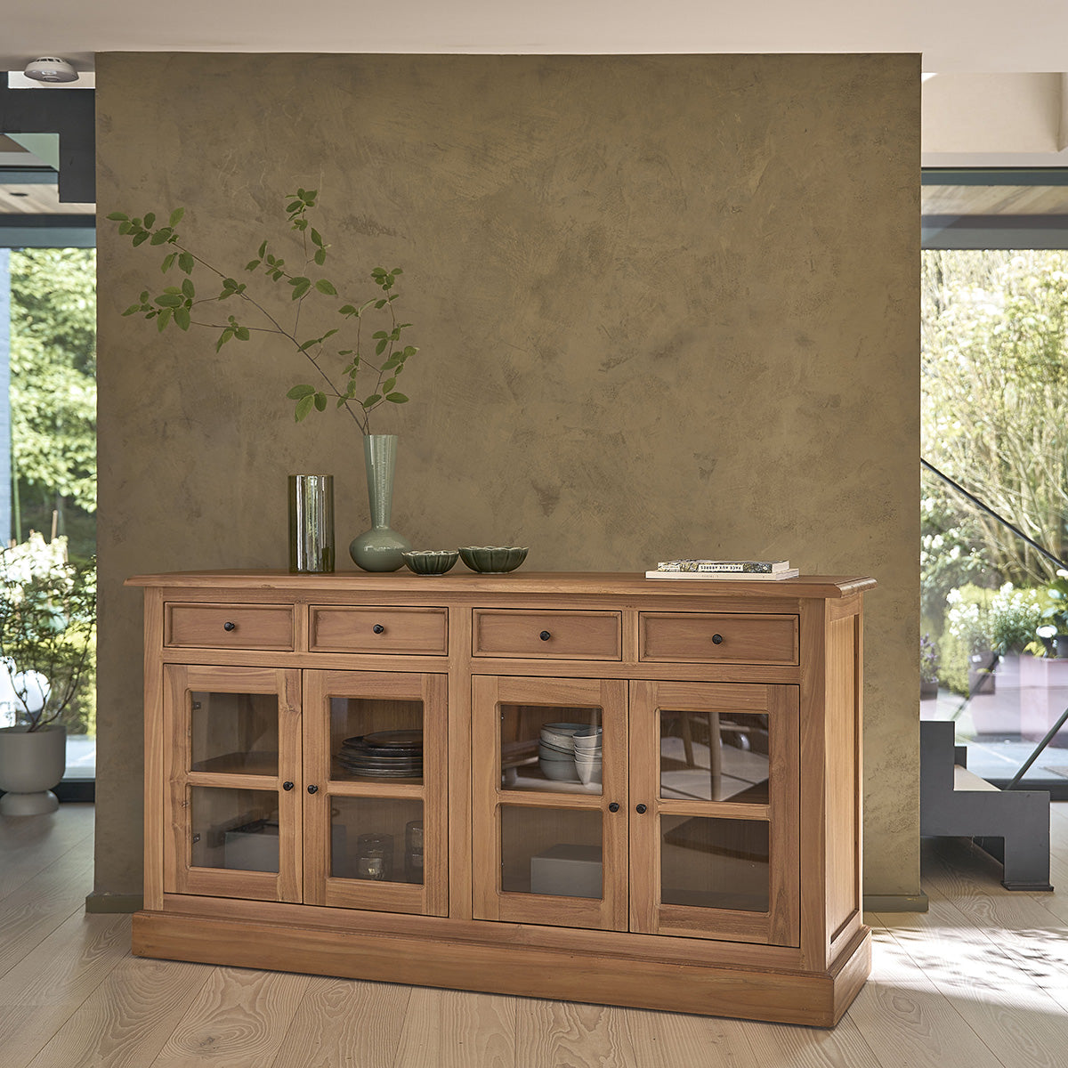 DOMAINE - Buffet en teck massif 160 cm