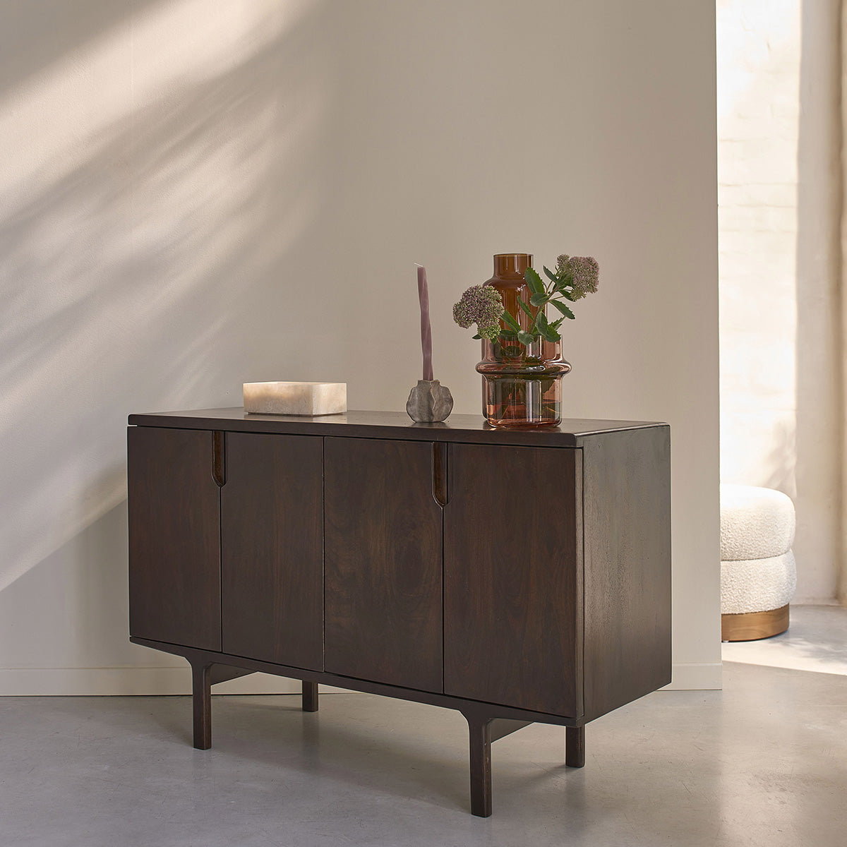 LAZARE - Buffet en manguier massif 120 cm
