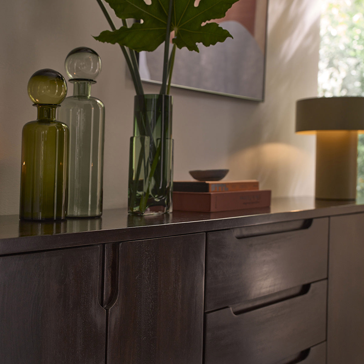 LAZARE - Buffet en manguier massif 180 cm