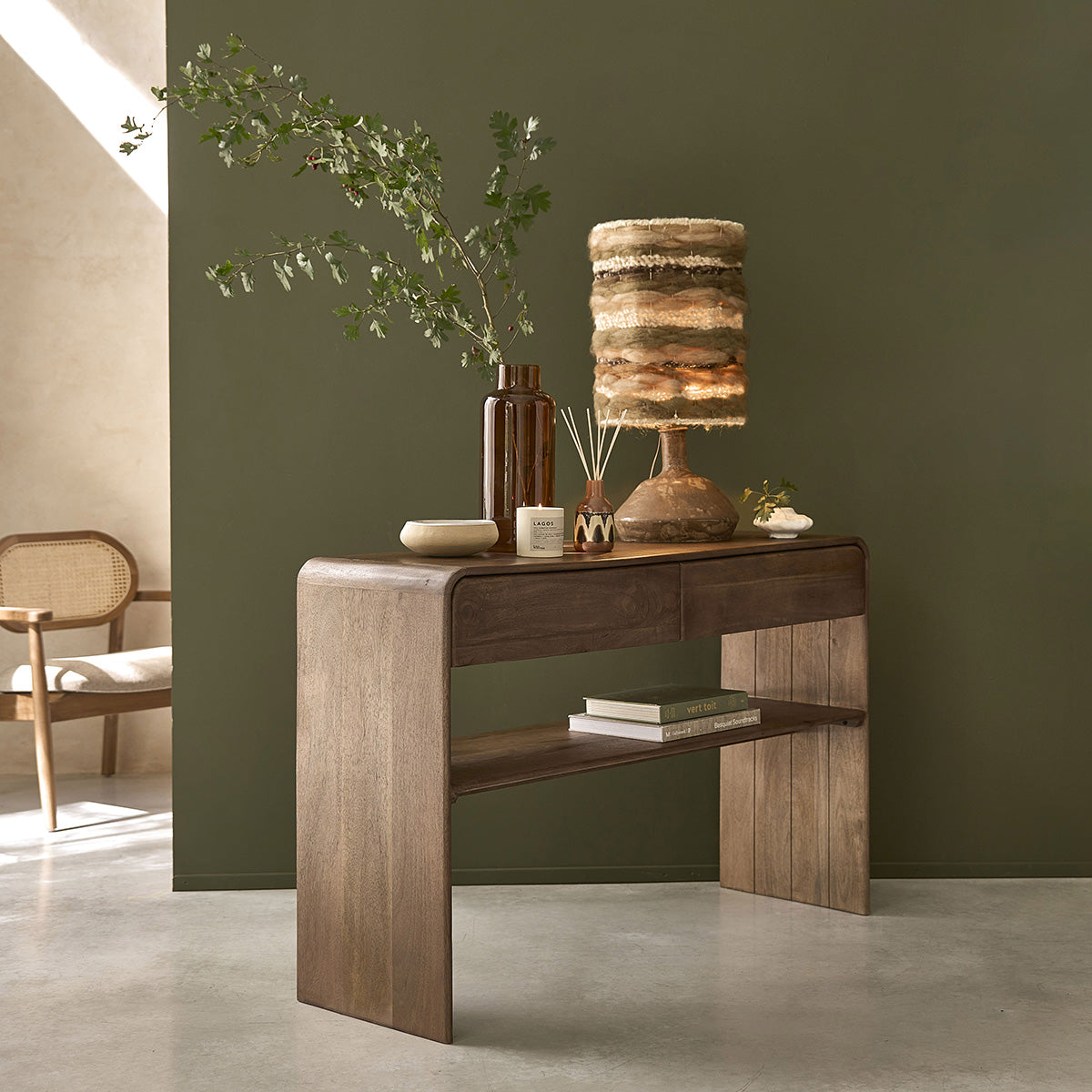 SOFIA - Console en manguier massif 120 cm