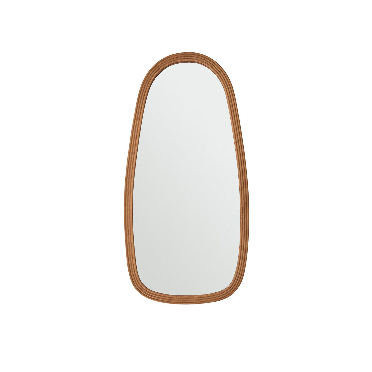 LEON - Miroir en rotin 120x60 cm