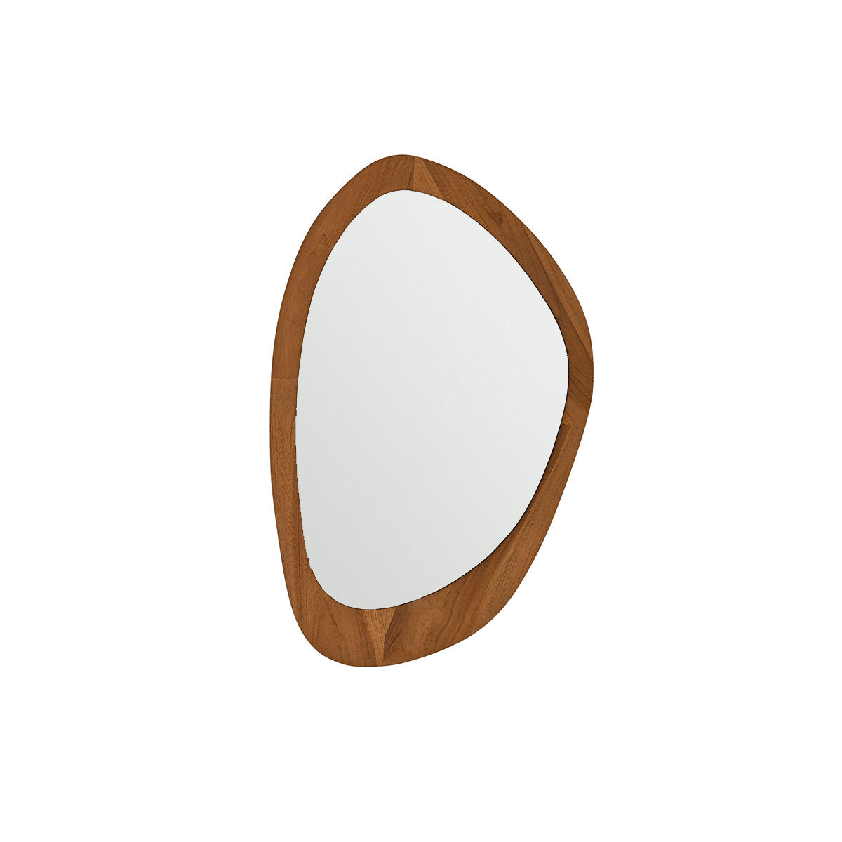 ADELE - Miroir organique en bois de teck 90x60 cm