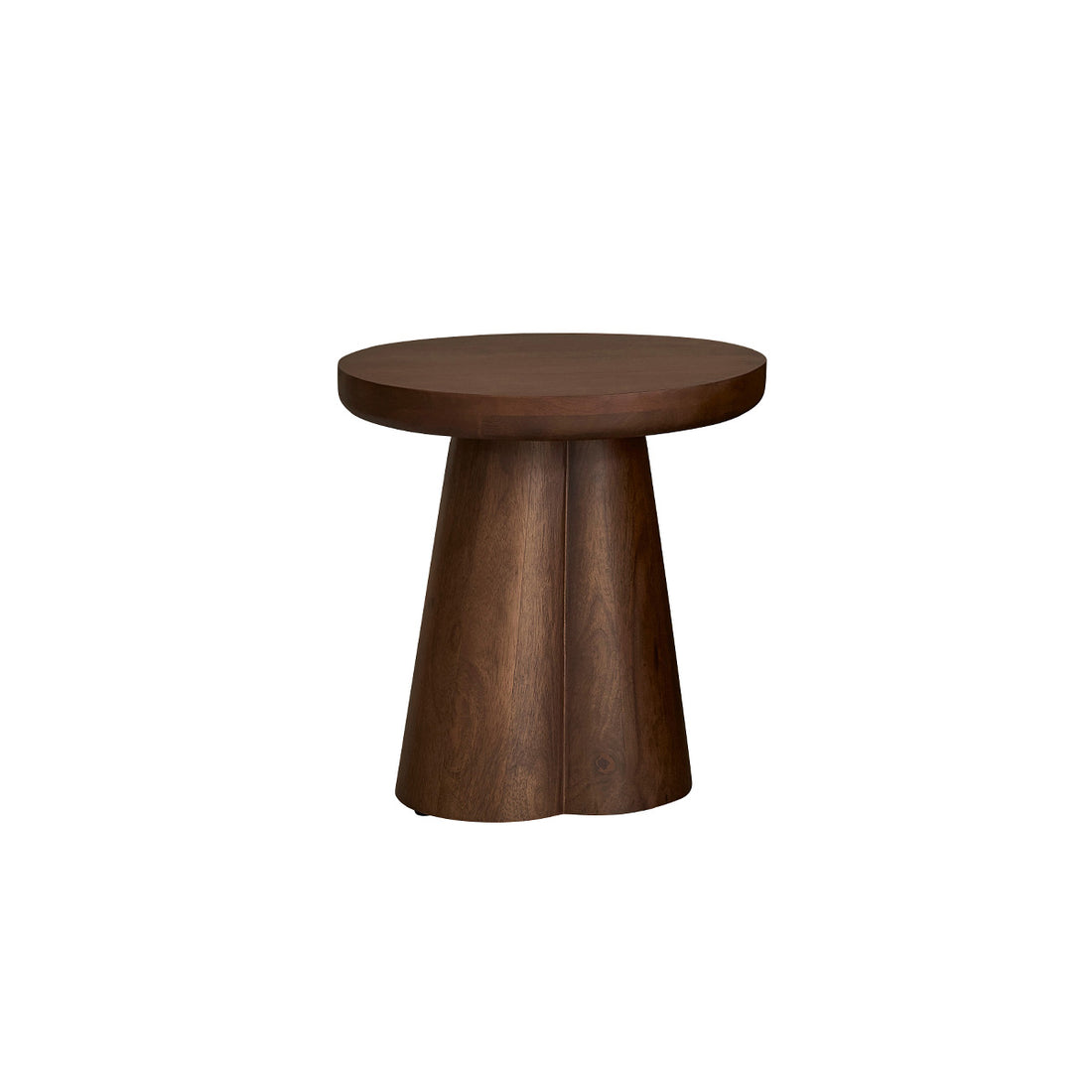 PAULA - Table d’appoint en bois de manguier ronde
