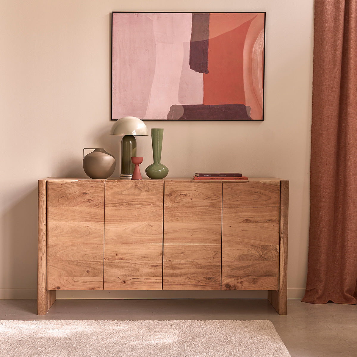 CALI - Buffet en acacia massif 150 cm